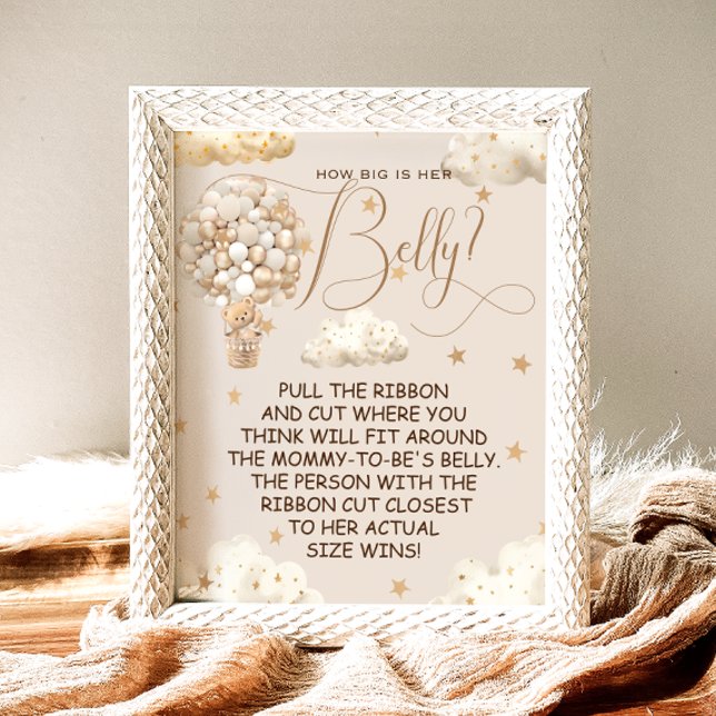 Bear Balloons How Big is Mamma Belly Game Poster (Skapare uppladdad)