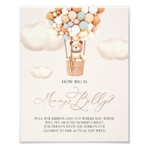 Bear Ballos - How big is Mamma Belly - Sign Fototryck