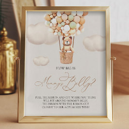 Bear Ballos - How big is Mamma Belly - Sign Fototryck