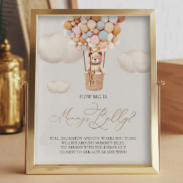 Bear Ballos - How big is Mamma Belly - Sign Fototryck