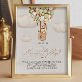 Bear Ballos - How big is Mamma Belly - Sign Fototryck