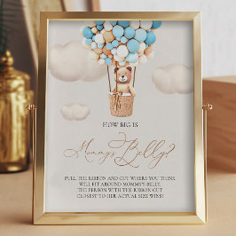 Bear Ballos - How big is Mamma Belly - Sign Fototryck