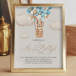 Bear Ballos - How big is Mamma Belly - Sign Fototryck