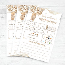 Bear Ballox Baby Shower-förutsägelser Spelspel