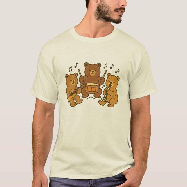 “Bear Band” T-Shirt (Framsida)