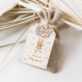 Bear Barly Wait Boy Shower Tack Presentetikett