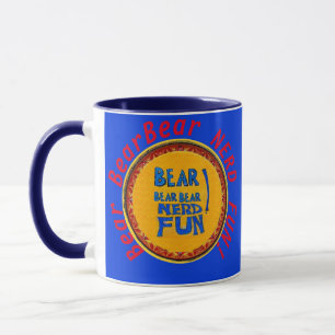 Bear BearBear NERD ROLIGT! Koffeemuggblått Mugg