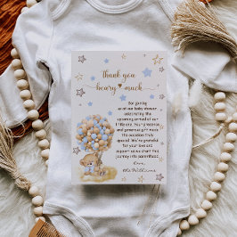 Bear Beary Mycket Vintage Baby Shower Card Tack Kort