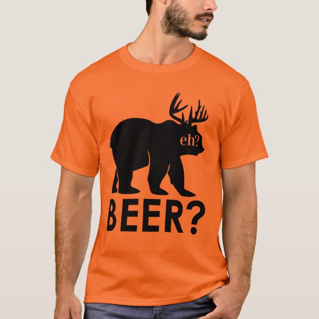 Bear Beer? Matos canada dricker skjorta. T Shirt (Framsida)