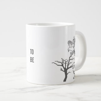 Bear, Bird, and Bare Tree Nature Scene Jumbo Mugg