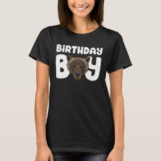 Bear Birthday Boy Party Animal Kids Grizzly Bear B T Shirt