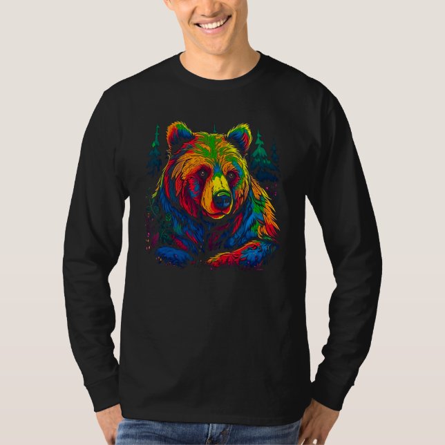 Bear Black T Shirt (Framsida)
