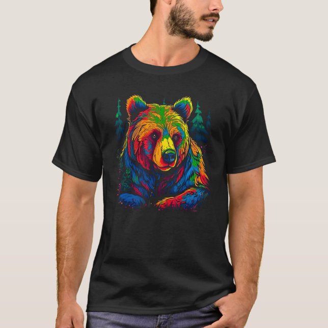 Bear Black T Shirt (Framsida)