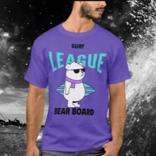 Bear Board Surfa League T Shirt