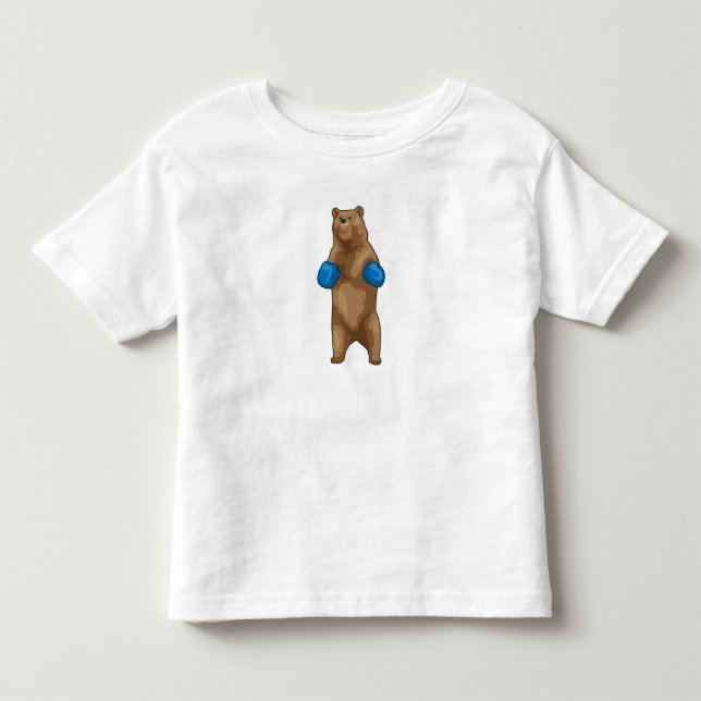 Bear Boxer Boxing handskar T Shirt (Framsida)