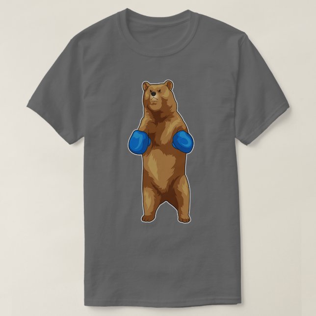 Bear Boxer Boxing handskar T Shirt (Design framsida)