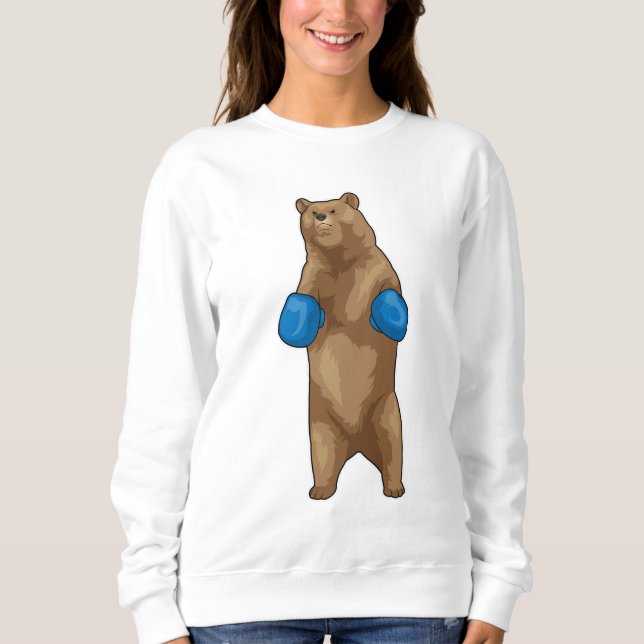 Bear Boxer Boxing handskar T Shirt (Framsida)