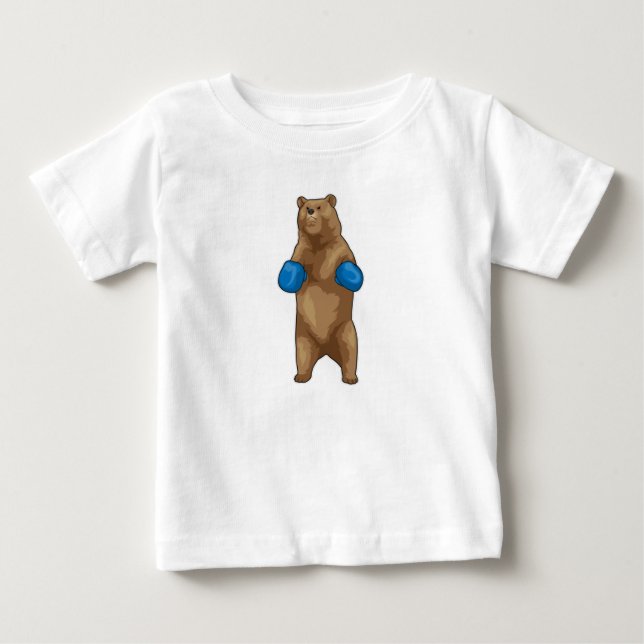 Bear Boxer Boxing handskar T Shirt (Framsida)