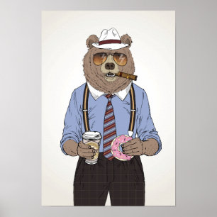 Bear Breakfast Poster