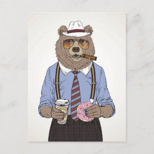 Bear Breakfast Vykort