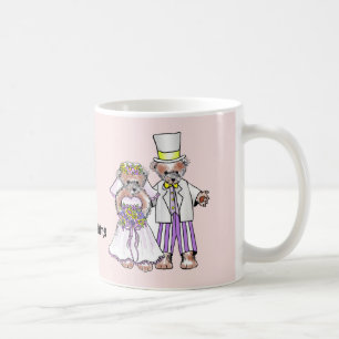 Bear Bride och Groom bröllop mugg