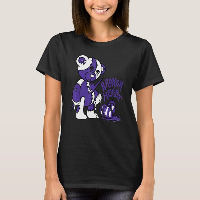 Bear Broken Heart  Loves 5s Matching T Shirt (Framsida)