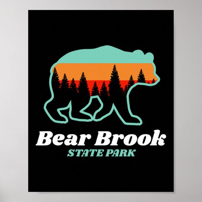 Bear Brook State Park New Hampshire Bear Mountains Poster (Framsidan)
