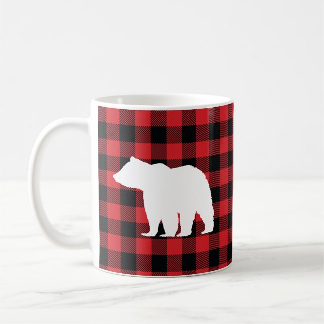 Bear Buffalo Check Mountain Coffee Mugg (Vänster)