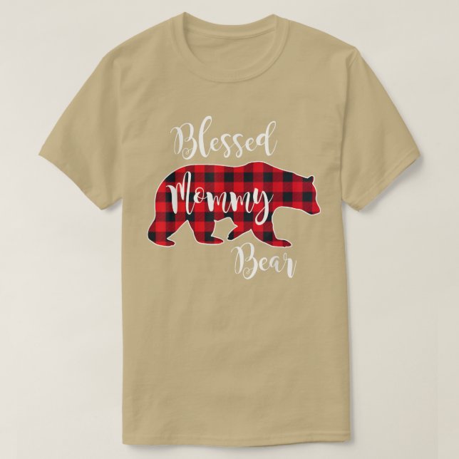 Bear Buffalo-kontroll av belagd Mönster-mus med bl T Shirt (Design framsida)