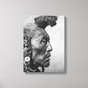 Bear Bull A Blackfoot Warrior Canvas Art