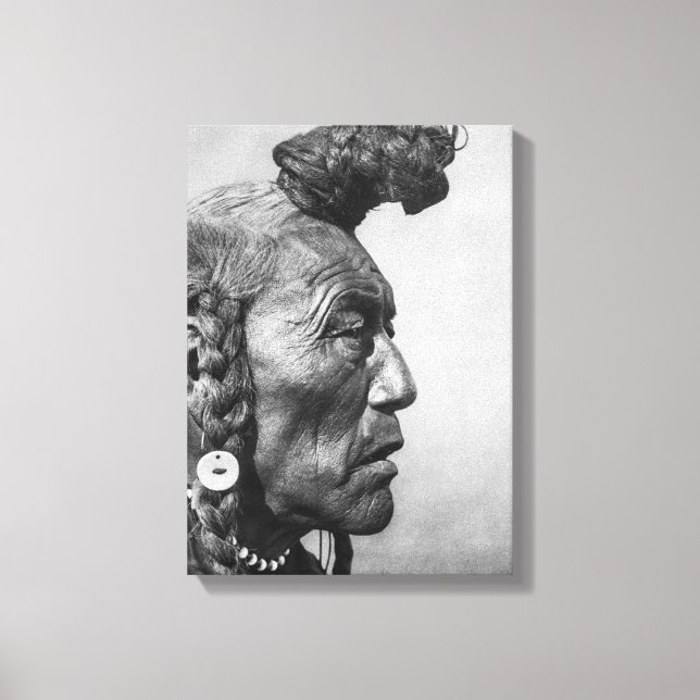 Bear Bull A Blackfoot Warrior Canvas Art (Framsida)
