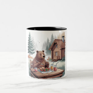 Bear Camping and Eating Mugg