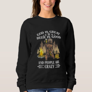Bear Camping God är Underbart öl är Bra och folk T Shirt