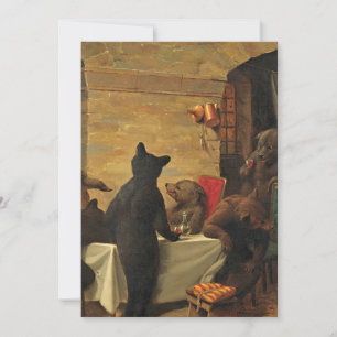 Bear Carousel av William Holbrook Beard Inbjudningar