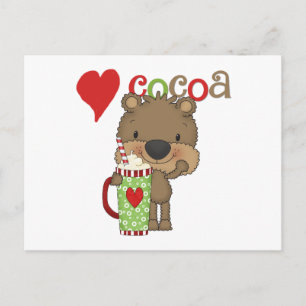 Bear Cocoa Kärlek Helgdag Helg Vykort