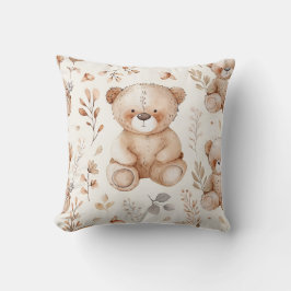Bear Cute Beige Baby Kudde