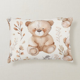Bear Cute Beige Baby Prydnadskudde