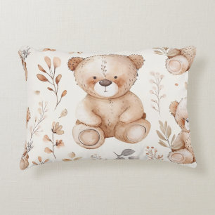 Bear Cute Beige Baby Prydnadskudde