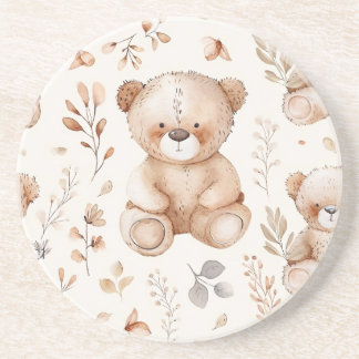Bear Cute Beige Baby Underlägg