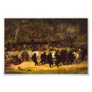 Bear Dance av William Holbrook Beard Fototryck