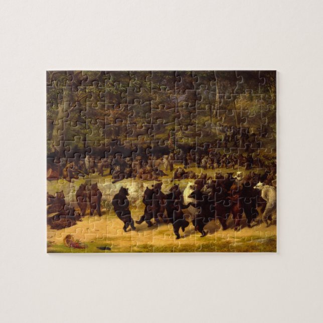 Bear Dance av William Holbrook Beard Pussel (Horisontell)