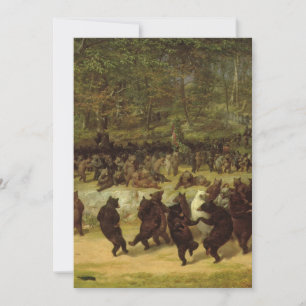 Bear Dance Painting - William Holbrook Beard Inbjudningar