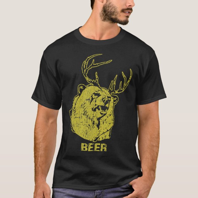 Bear + Deer = Beer Essential T-Shirt Copy (Framsida)