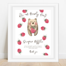 Bear - Diaper Raffle-spel Poster