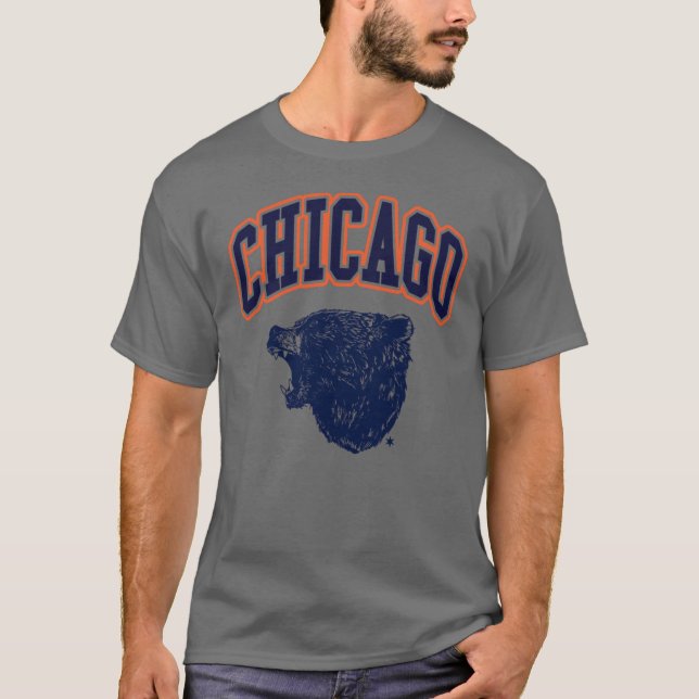 Bear Down Chicago Light retro T Shirt (Framsida)