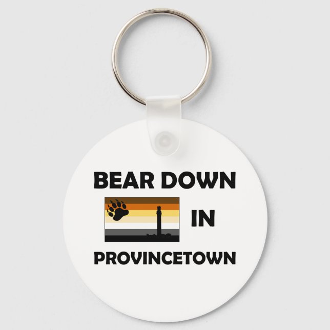 Bear Down in Provincetown Nyckelring (Framsida)