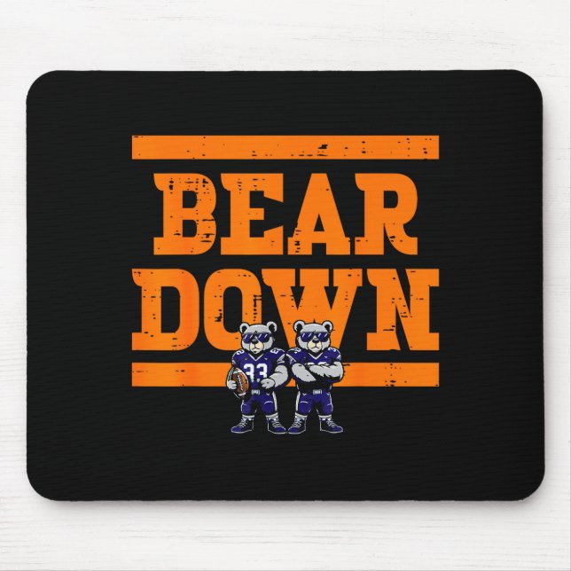 Bear Down Women Kids Boys Girls Youth Teen Men  Musmatta (Framsidan)