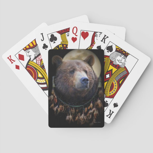Bear Dreamcatch-uppspelningskort Casinokort (Baksidan)