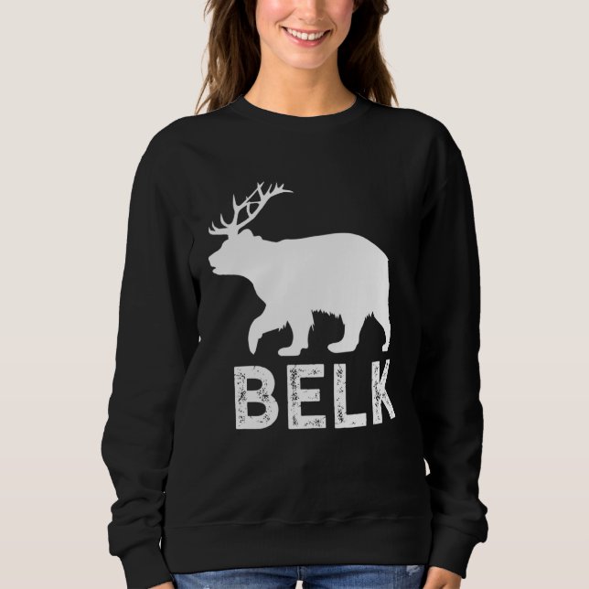 Bear Elk Big Game Elk Hunter Shed Antler Elk Hunti T Shirt (Framsida)