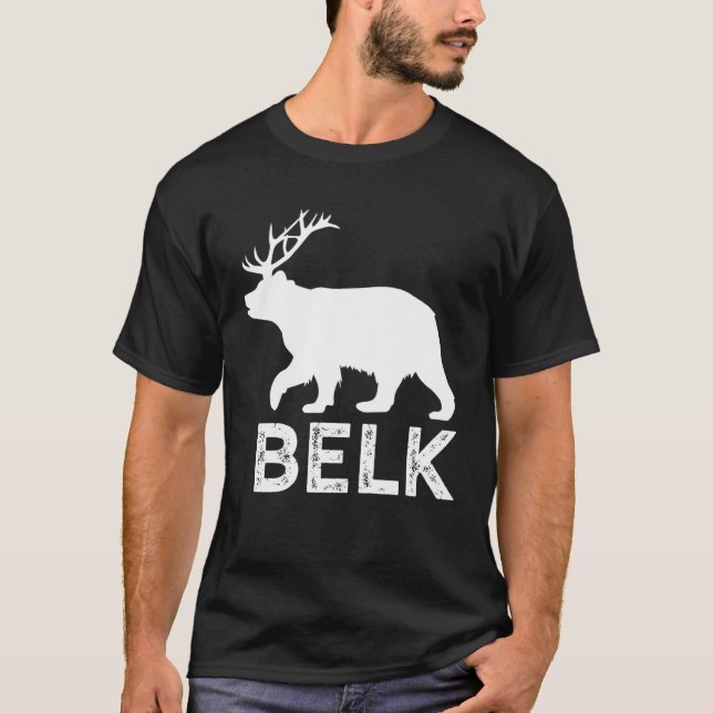 Bear Elk Big Game Elk Hunter Shed Antler Elk Hunti T Shirt (Framsida)